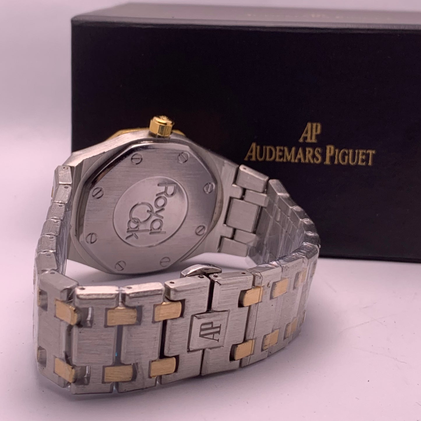 Audemars Piguet Silver Chain Golden Dial Luxury Watch