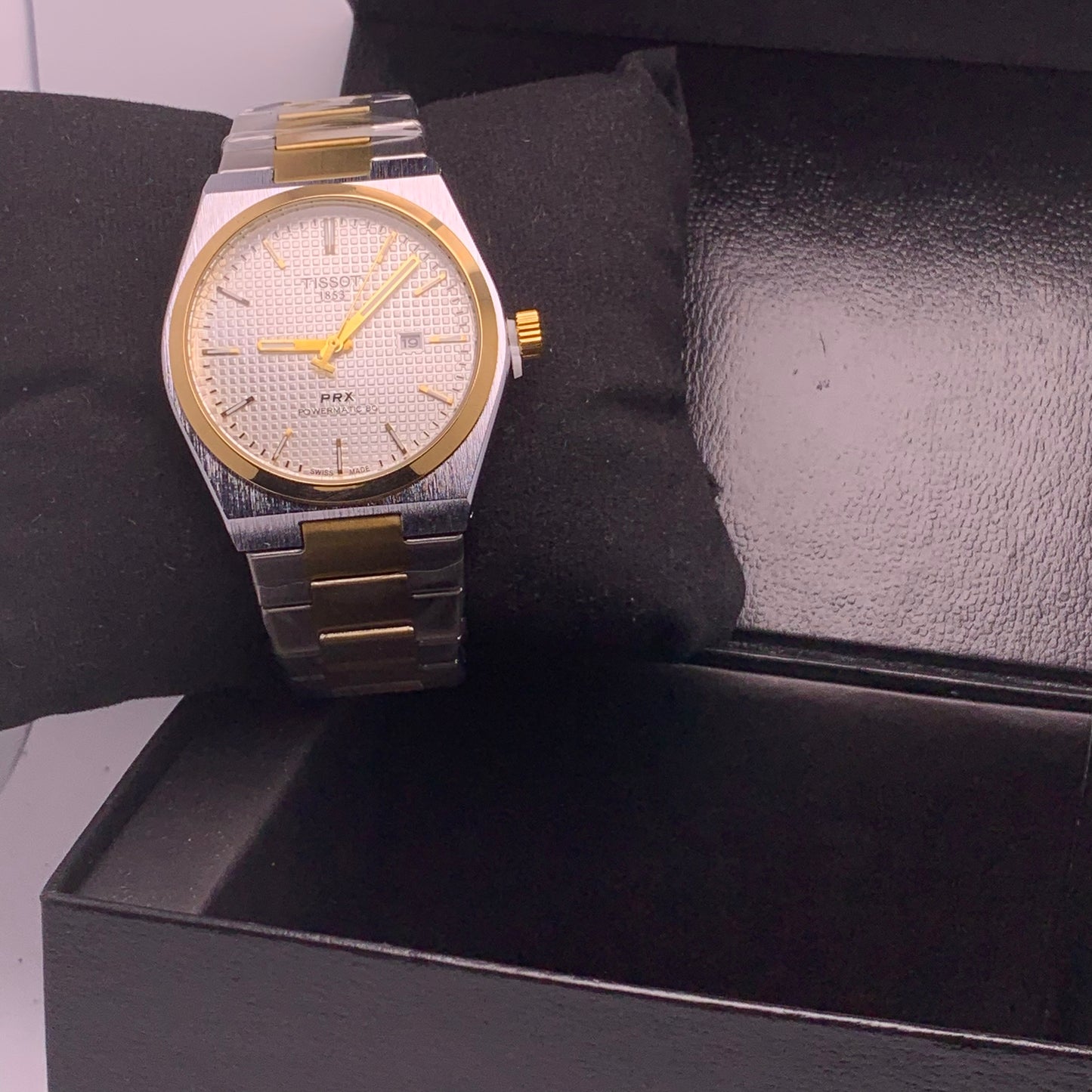 Tissot PRX Blue Dial Silver Chain Luxury Watch