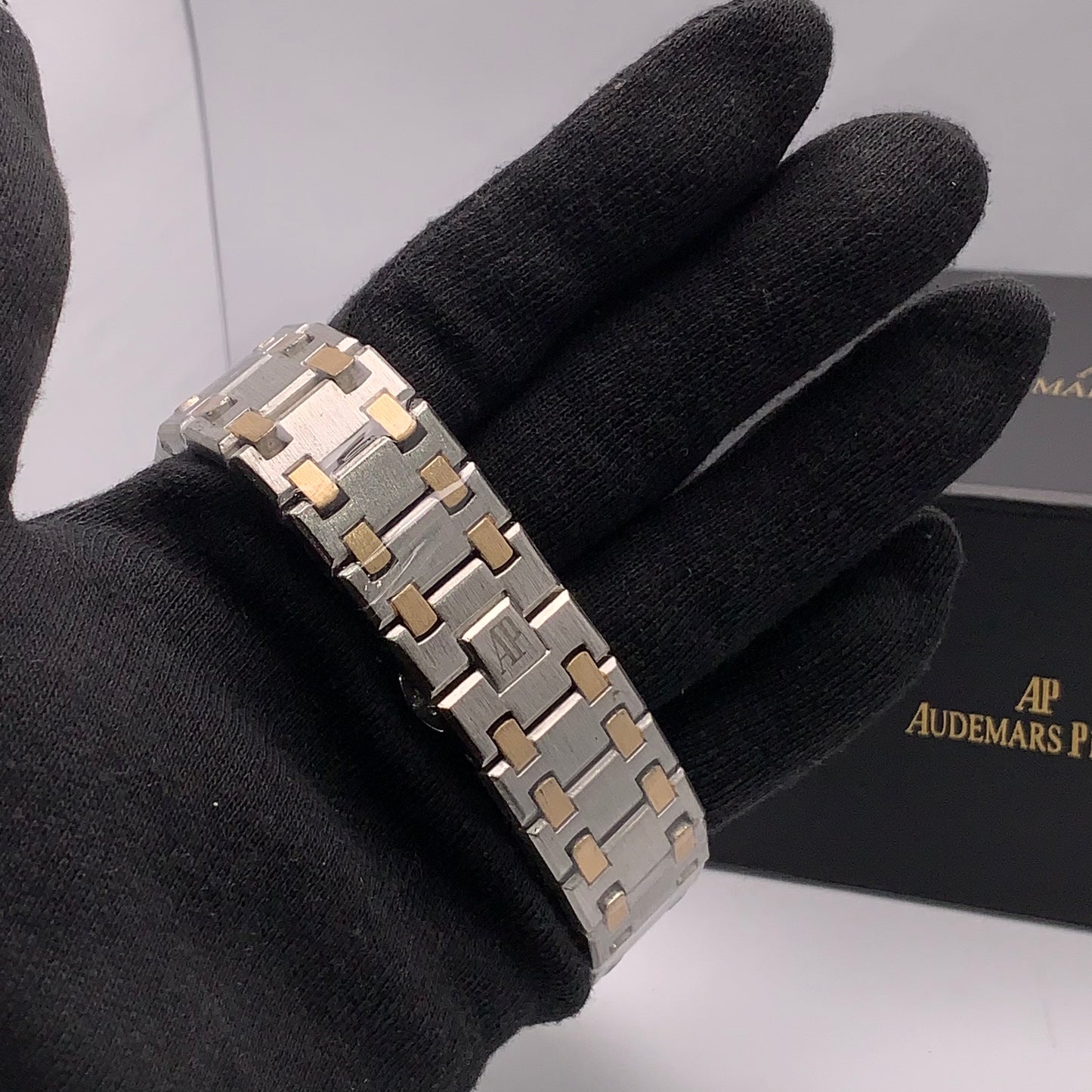 Audemars Piguet Silver Chain Golden Dial Luxury Watch