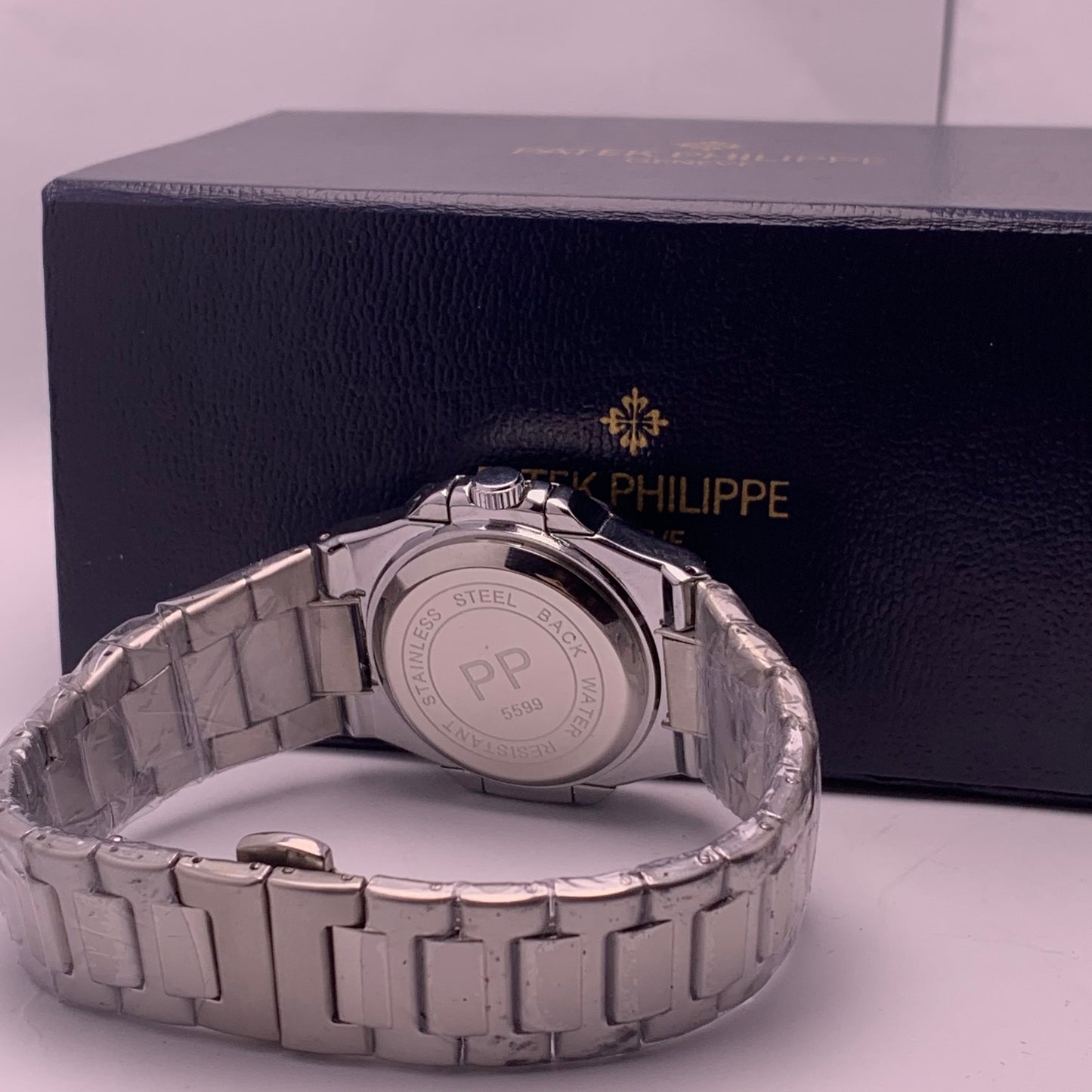 Patek Philippe Blue Dial Silver Chain Luxury Watch