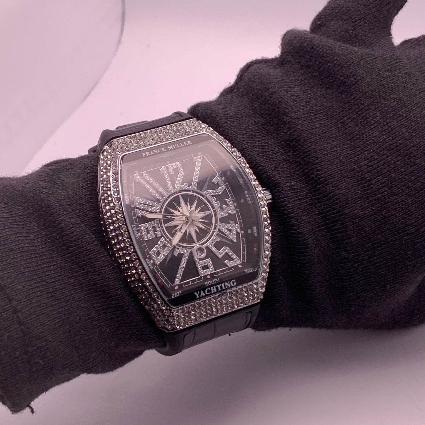 Franck Muller Silver Chain Blue Dial Luxury Watch