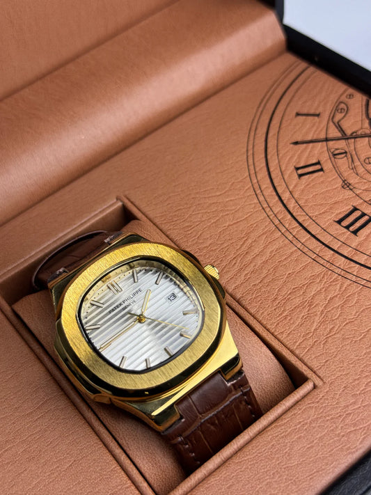 Patek Philippe Inspired Watch – Classic Leather Strap