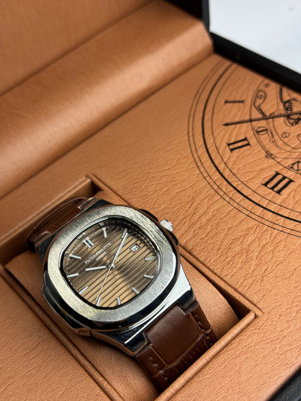Patek Philippe Inspired Watch – Classic Leather Strap